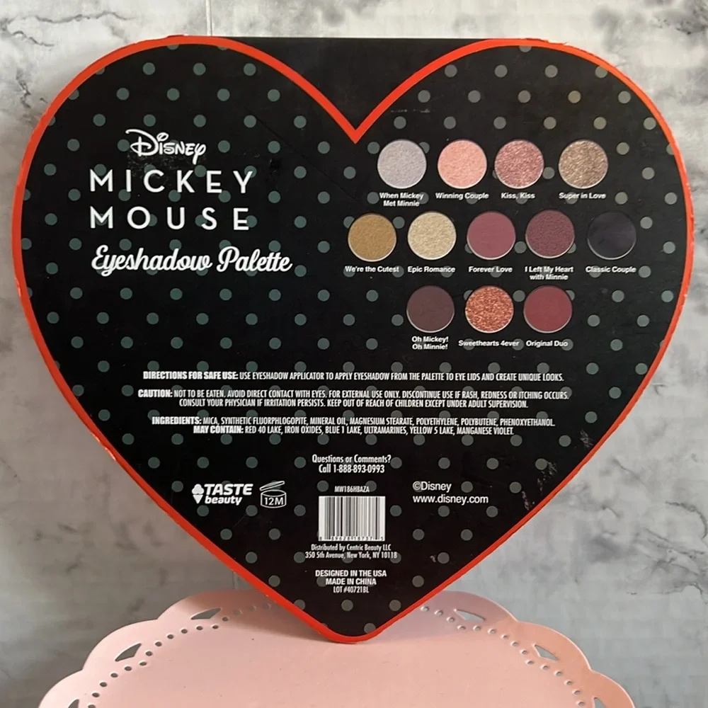 Disney Mickey Mouse 12 Eyeshadow Palette byโ Taste Beauty NWOT 0.38 oz. - Picture 2 of 3